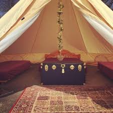 Glamping  Bell Tent  Royal Victoria Country Park Southampton