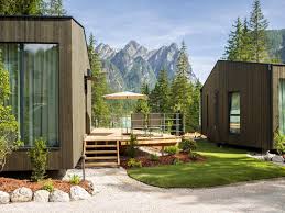 Skyview Chalets vid Camping Toblacher See